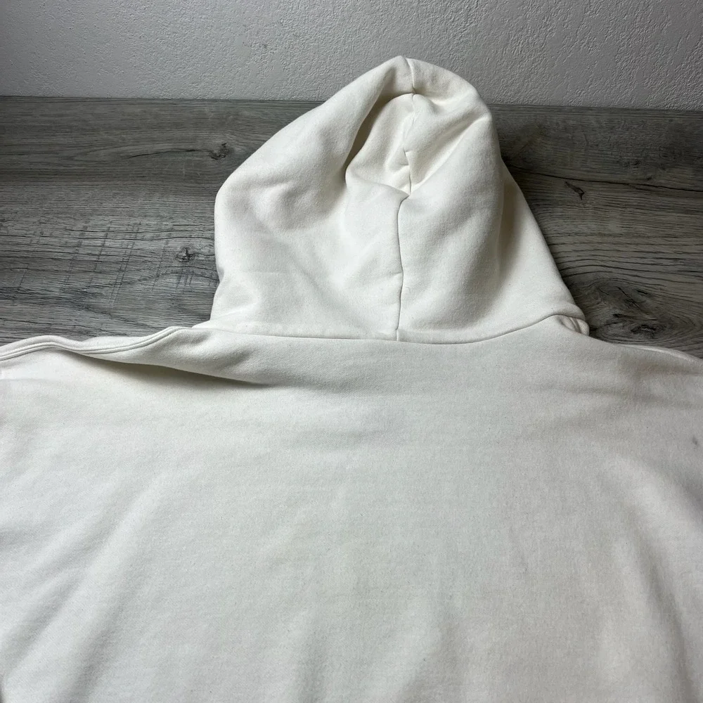 Adidas Hoodie Men 3XL White Vintage 2006 Embroidered Logo Oversized Pullover